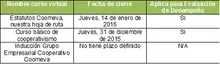 fechas cursos virtuales