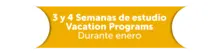 3 y 4 semanas de estudio Vacation Programs Durante enero