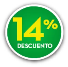 Botón 14% de descuento