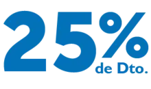 25% de descuento