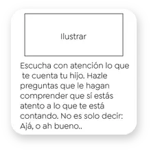 1. Escucha con atención lo que te cuenta tu hijo. Hazle preguntas que le hagan comprender que sí estás 