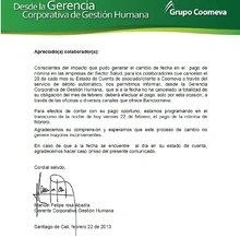 Comunicado Manuel ISSA